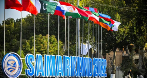 A Samarcande, avant l'ouverture d'un sommet régional, le 13 septembre 2022.