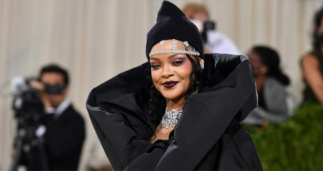 Rihanna au gala du Met, à New York, le 13 septembre 2021.