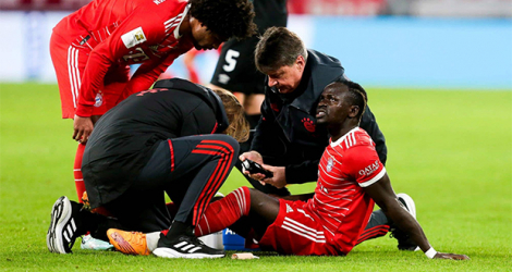 Sadio Mané, sorti blessé mardi soir à douze jours de la Coupe du monde lors d'un match de championnat avec son club, le Bayern Munich.