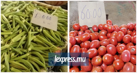 Peu de légumes sur les étals, mais les prix ont augmenté. Une situation qui devrait durer, soutiennent les vendeurs. © Rishi Etwaroo