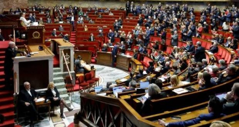 L'Assemblée nationale pendant l'examen du projet de loi sur les retraites, le 16 février 2023. afp.com - Ludovic Marin