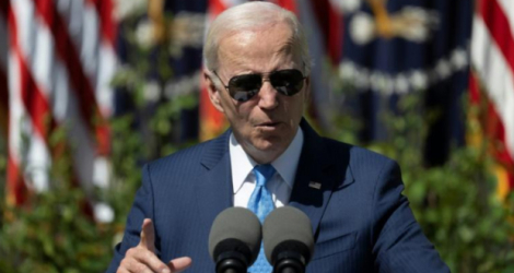 Le président américain Joe Biden à la Maison Blanche, le 18 avril 2023 à Washington.