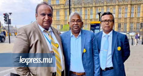 From left to right: Rajen Narsinghen, Thiruchothi Thirukulasingham, member of the Denmark delegation and Steven Pushparajah, member of the delegation of Norway.