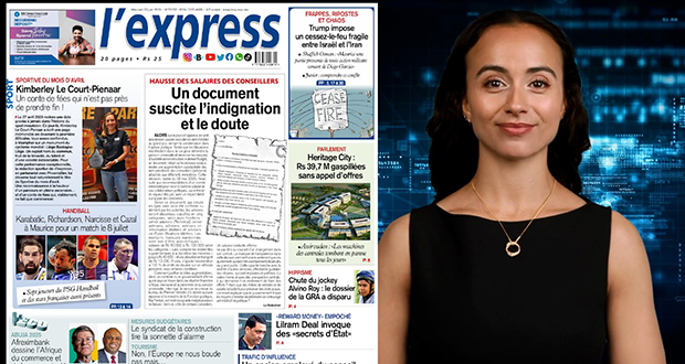 Les grands titres de l'express de ce mercredi 25 juin 2025