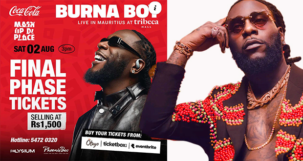 Burna Boy en concert au Tribeca Mall : Un spectacle qui s’annonce inoubliable