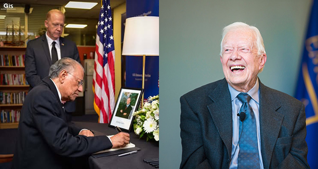 Navin Ramgoolam rend hommage à l'ancien président américain Jimmy Carter