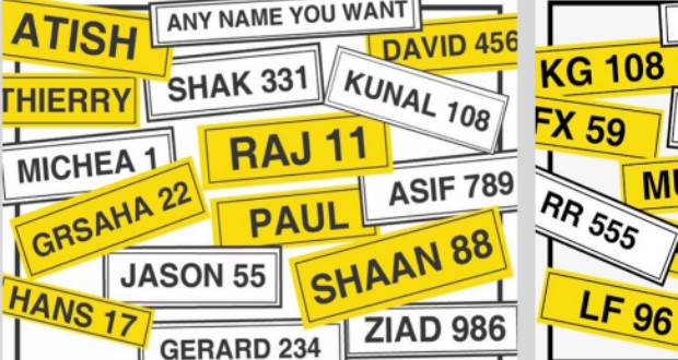 Society: Personalized Plates: Engrave Your Name and Ego...