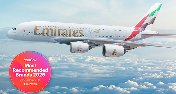 Emirates, marque la plus recommandée au monde selon YouGov