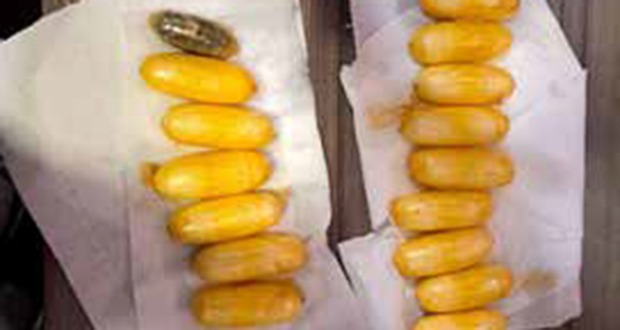 Un Nigérian intercepté avec 61 boulettes de drogue
