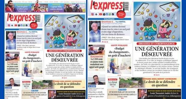 Les grands titres de l'express de ce dimanche 24 mai 2026