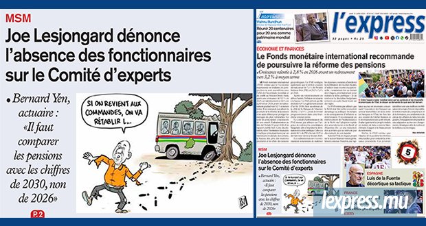 Les grands titres de l'express de ce jeudi 16 juillet 2026