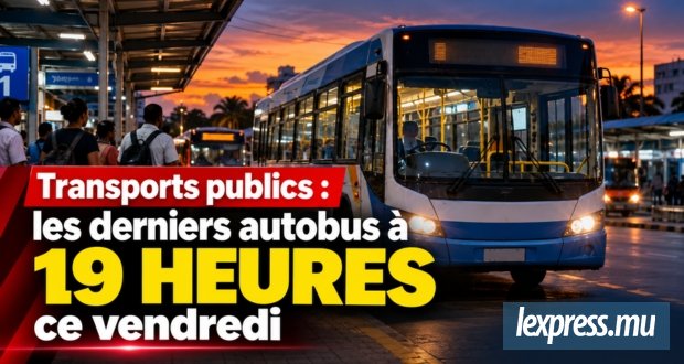 Les derniers autobus à 19 heures ce vendredi
