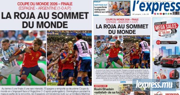 Les grands titres de l'express de ce lundi 20 juillet 2026