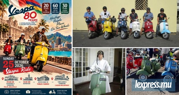 80 ans de Vespa : un voyage dans le temps au Caudan Waterfront