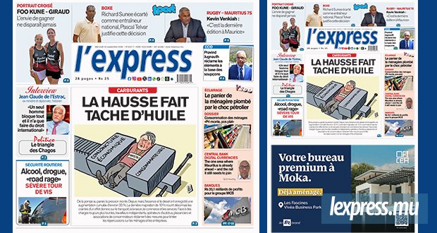 Les grands titres de l'express de ce mercredi 30 septembre 2026