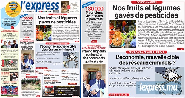 Les grands titres de l'express de ce mercredi 21 octobre 2026