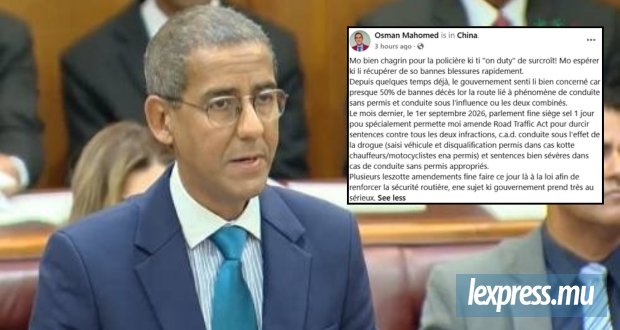 Osman Mahomed durcit le ton sur les infractions routières