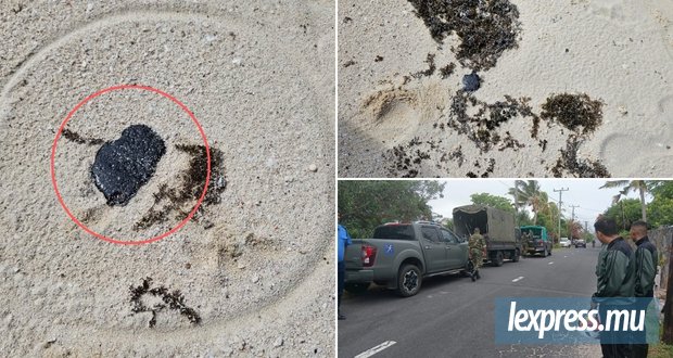Des boulettes et plaques de fioul découvertes sur la plage