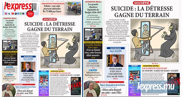 Les grands titres de l'express de ce dimanche 26 juillet 2026