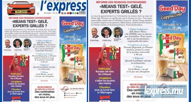 Les grands titres de l'express de ce jeudi 25 juin 2026