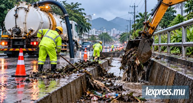 Saison des pluies : Rs 196,5 M supplémentaires pour le nettoyage des drains