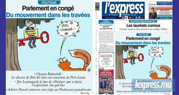 Les grands titres de l'express de ce samedi 8 août 2026