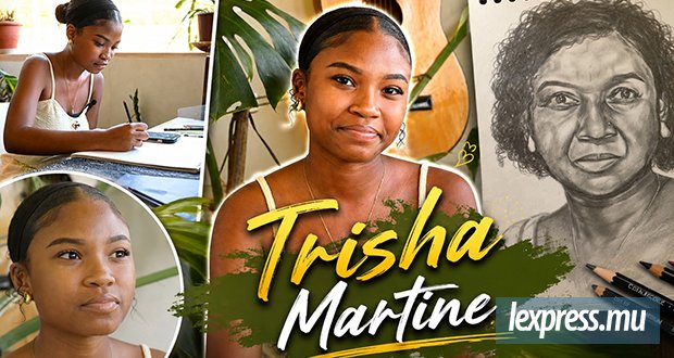 À 18 ans, Trisha Martine fait du portrait réaliste au crayon une véritable passion