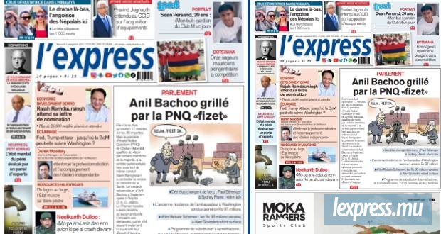 Les grands titres de l'express de ce mercredi 2 septembre 2026