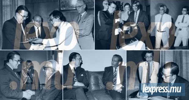 16 Août 1985 : Le lord-maire de Londres fait don aux municipalités d’une machine à signer les chèques