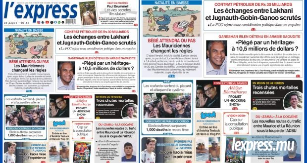 Les grands titres de l'express de ce vendredi 24 juillet 2026