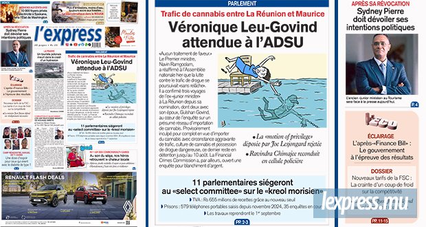 Les grands titres de l'express de ce mercredi 5 août 2026
