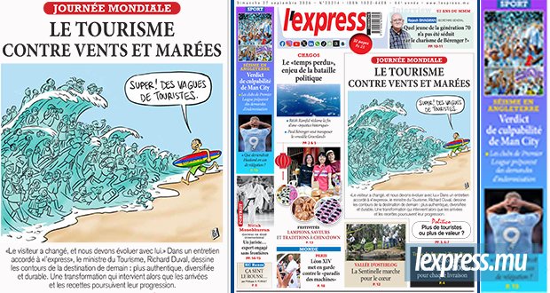 Les grands titres de l'express de ce dimanche 27 septembre 2026