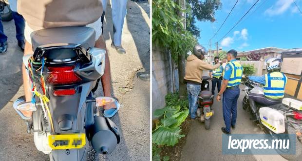 Seize motocyclettes transportées au poste, 162 contraventions dressées