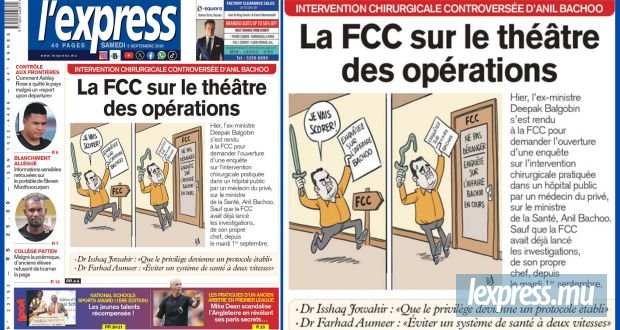 Les grands titres de l'express de ce samedi 5 septembre 2026