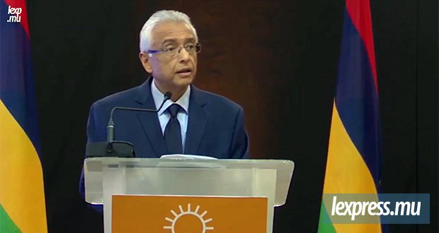 Pravind Jugnauth face à la presse