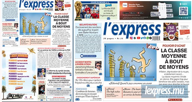 Les grands titres de l'express de ce mercredi 10 juin 2026