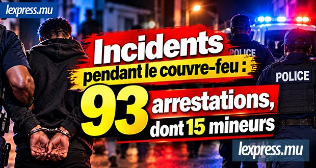 93 arrestations, dont 15 mineurs