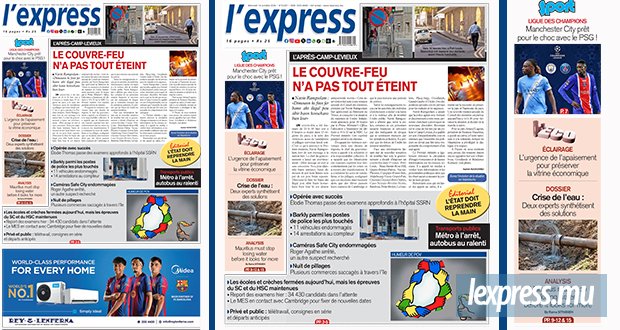 Les grands titres de l'express de ce mercredi 14 octobre 2026