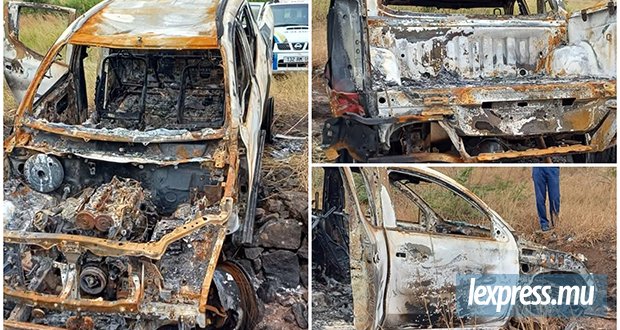 Le 4x4 volé retrouvé calciné