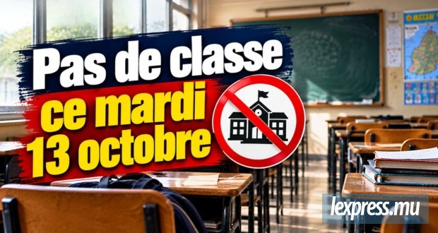 Pas de classe ce mardi 13 octobre