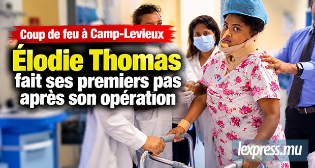 Élodie Thomas fait ses premiers pas après son opération