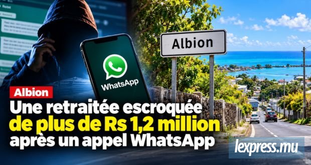 Une retraitée escroquée de plus de Rs 1,2 million après un appel WhatsApp