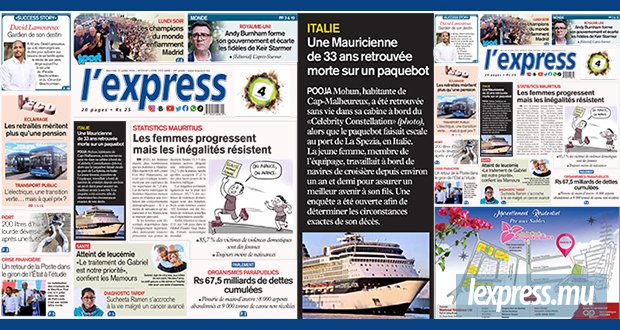 Les grands titres de l'express de ce mercredi 22 juillet 2026