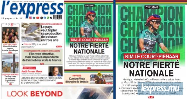 Les grands titres de l'express de ce lundi 24 août 2026
