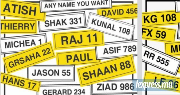 Plaques personnalisées : Flou persistant