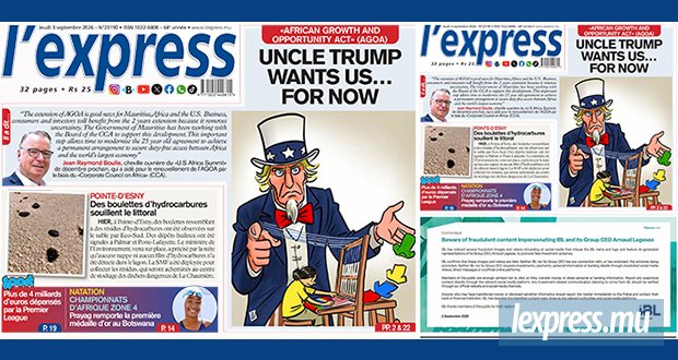 Les grands titres de l'express de ce jeudi 3 septembre 2026