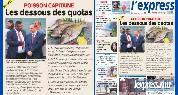 Les grands titres de l'express de ce lundi 21 septembre 2026