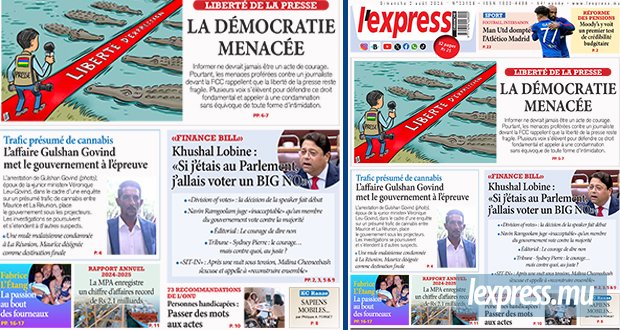 Les grands titres de l'express de ce dimanche 2 août 2026