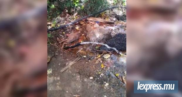 Crise de l’eau : un habitant de Baie-du-Tombeau alerte sur une fuite persistante