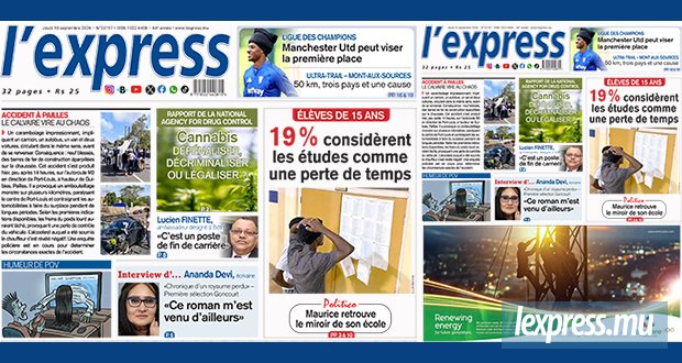 Les grands titres de l'express de ce jeudi 10 septembre 2026